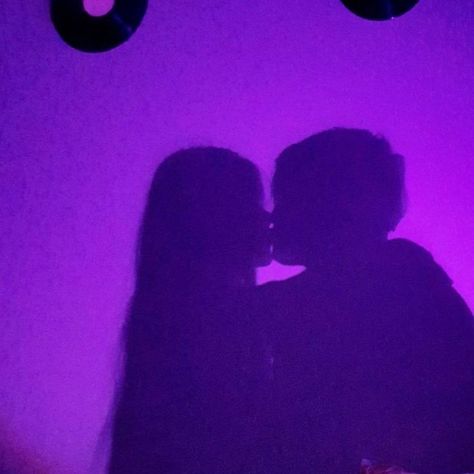 Family Purple Aesthetic, Neon Love Aesthetic, Purple Couple Aesthetic, Purple Aesthetic Love, Creighton King, Anime Couples Hugging, Me And My Bf, Couple Shadow, Dark Purple Wallpaper