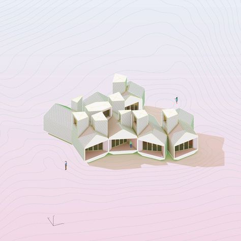 Gallery of Museum of Outdoor Arts Element House / MOS Architects - 22 Mos Architects, Architecture Inspiration, Architect House, Architecture Presentation, Elements Of Art, Outdoor Art, Color Lines, Pretty Pink, Door Decorations