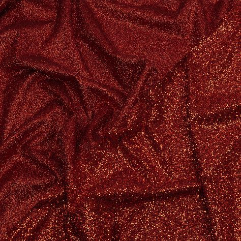 Grab glam Jessica Rabbit vibes with this Gala Fiery Red Double Faced Glitter Tulle! A red tulle base is adorned with bright red glitter on both sides, with one side showing a finer glitter than the other. The crisp hand and weighted drape make it an excellent choice for evening gowns, skirts, ball gowns, and bold capes, or use it for special occasion dresses, such as for weddings or quinceañeras. Opaque, a lining can be used for comfort if desired. Fiery Red Aesthetic, Red Gown Aesthetic, Glitter Outfit Aesthetic, Hotel Wardrobe, Romeo And Juliet Costumes, Gown Aesthetic, Villain Dresses, Venus Sign, Glitter Outfit