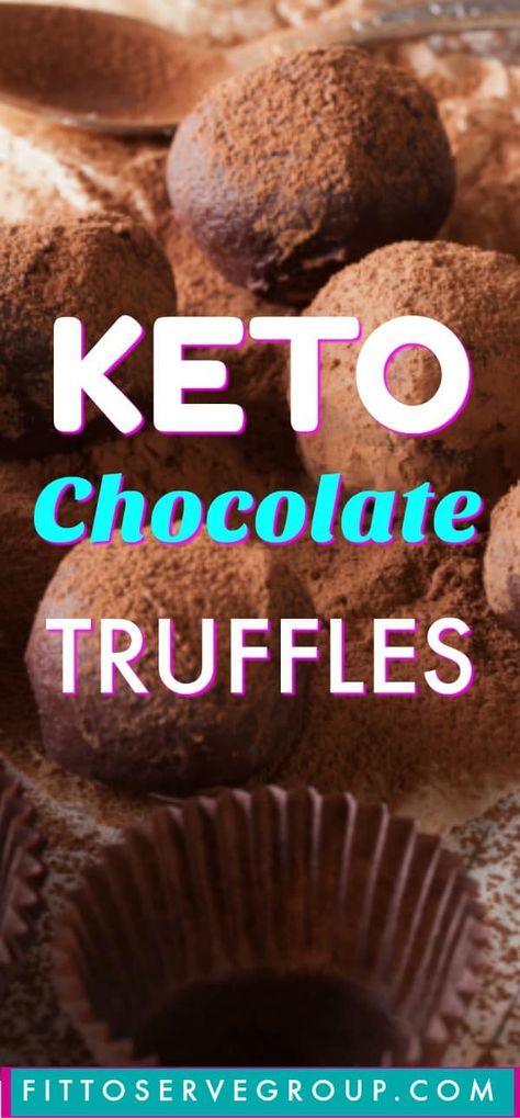 Keto Chocolate Truffles a rich true chocolate truffle  that is low in carbs and Keto-friendly. #ketotruffles #ketochocolatetruffles #lowcarbtruffles #lowcarbchocolatetruffles Low Carb Low Fat Recipes, Low Carb Muffins, Low Carb Low Sugar, Keto Friendly Desserts, Best Low Carb Recipes, Low Carb Dessert, Keto Brownies, Truffle Recipe, Keto Chocolate