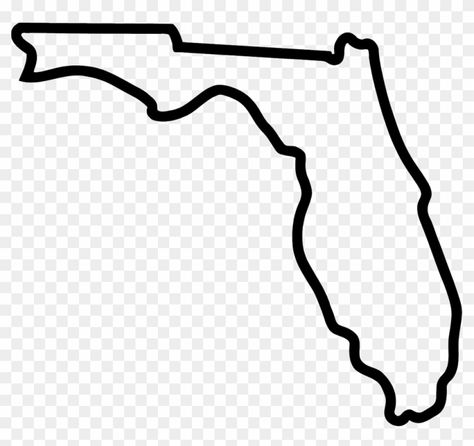 Florida Clip Art, Florida State Outline, Florida Gators Svg, Florida Outline Tattoo, State Of Florida Tattoo, Florida Clipart, Florida Drawing, Tat Sleeve, Florida Outline