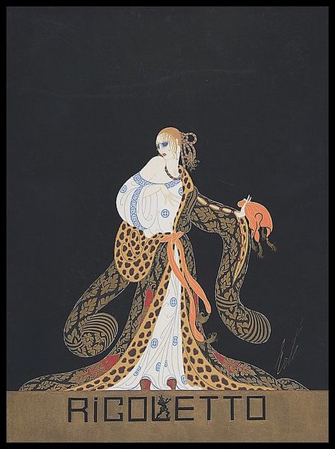 Erte. Rigoletto 1922 #VerdiMuseum