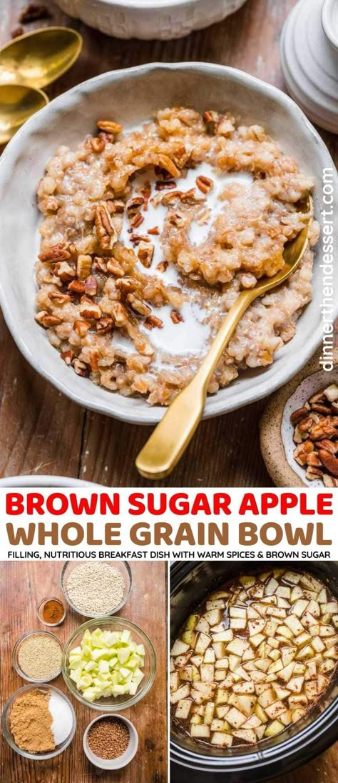 Barley Breakfast Recipes, Breakfast Barley, Fall Grain Bowl, Breakfast Barley Recipe, Apple Cinnamon Breakfast Barley, Savory Breakfast Grain Bowl, Quinoa Apple Breakfast, Barley Breakfast, Apple Cinnamon Quinoa Breakfast