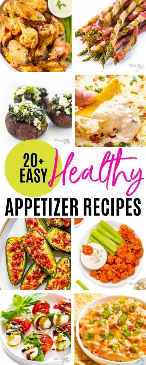 Easy Healthy Appetizers Healthy Brunch Appetizers, Protein Packed Appetizers, Healthy Hot Appetizers, Low Glycemic Appetizers, Healthy Vegetable Appetizers, Healthy Appiterzers Easy Recipes, Best Healthy Appetizers, Simple Healthy Appetizers, Healthy Potluck Snacks