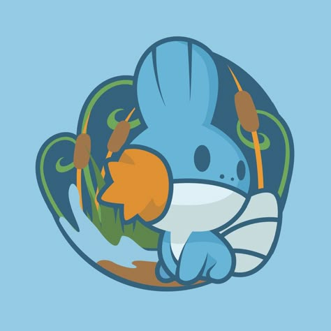 Mudkip Pfp, Mudkip Tattoo, Shiny Pokemon Art, Mudkip Art, Flying Pokemon, Pokemon Lapras, Pokemon Diy, Pokemon Sketch, Pokemon Starters