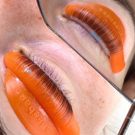 Mirror, Mirror on the wall... Who is the fairest of them all...? The Flex Rod, of course! 🧡🧡 📷️ @nylonlash #elleebana #elleebanausa #elleebanalashlifting #lashlifting #lashlift #naturallashes #lashliftandtint #lashlamination #elleeplexprofusion #lashliftqueen #lashlifttinting #lashtint #lashliftingandtint #belmaciltinting #belmaciltint #elleeplexprofusiontint #elleeplextint #tint Elleebana Lash Lift, Short Lashes, Lash Tint, C Curl, For Lash, Lash Lift, Long Lashes, Natural Lashes, Eye Area