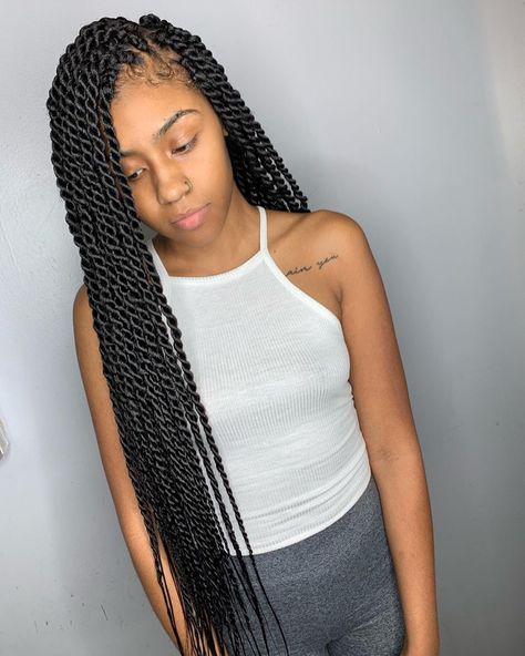 Bri the Multi-Stylist💇🏽‍♀️ on Instagram: “Twisted🌪  BOOK: medium waist length rope twist. • • • • • • • • •  Want this look ? •BOOK WITH BRI• #vastylist #757LACEclosures…” Senglease Twist, Medium Twist Braids, Low Maintenance Hairstyles, Beautiful Short Hair, Braiding Ideas, Medium Twist, Braided Ponytails, Hair Cut Ideas, Braiding Hairstyles