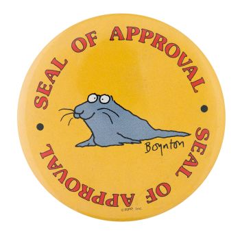 Boynton Seal of Approval Seal Of Approval, Sunday Activities, Lovecore Aesthetic, Button Badge, Cool Pins, Badge Design, Button Pins, Sticker Book, Diy Embroidery