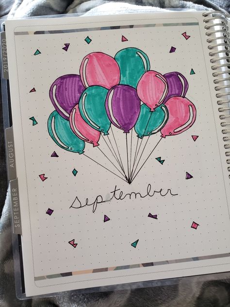 Birthday Bullet Journal, October Journal, Journal Entry, September Birthday, Journal Themes, Planner Ideas, Journal Entries, Bullet Journaling, Bullet Journal Inspiration