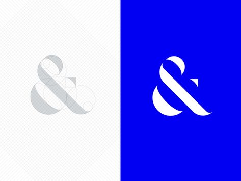 Ampersand Logo, Logo Style, Symbol Design, Logo Sign, Symbol Logo, Typography Letters, Monogram Fonts, Corporate Design, Brand Identity Design