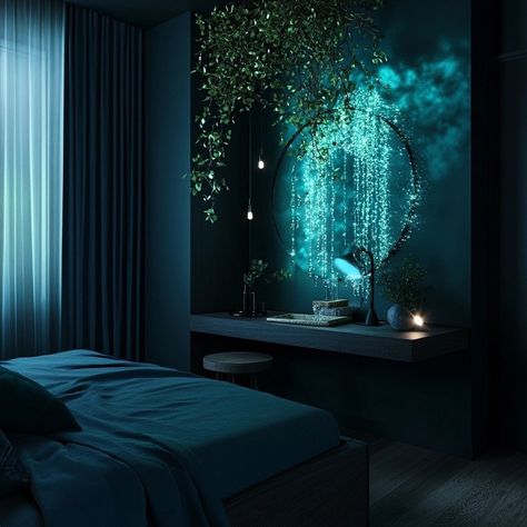 Enchanted Forest Aesthetic Room, Enchanted Forest Bedroom Ideas, Forest Themed Room, Forest Bedroom Ideas, Rainforest Room, Enchanted Forest Bedroom, Forest Bedroom, Forest Decor, Themed Room