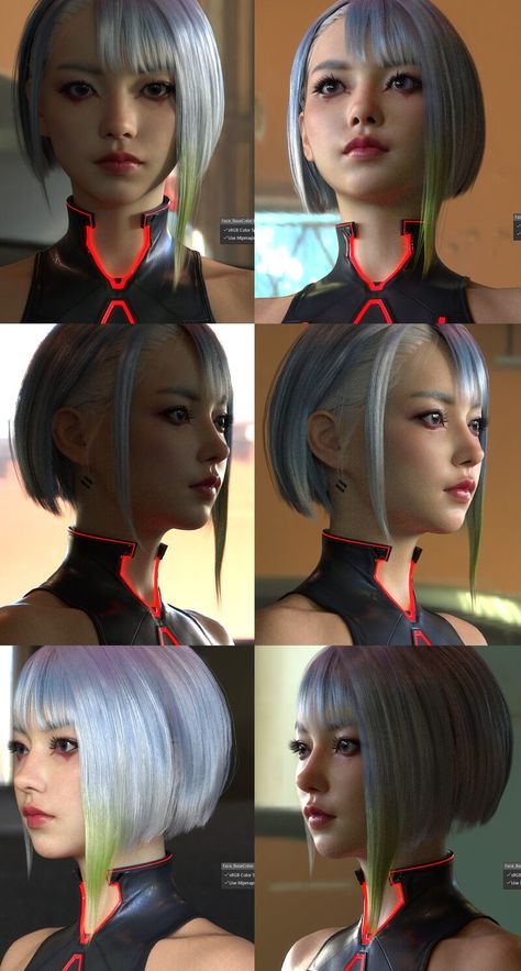 ArtStation - Cyberpunk: Edgerunners LUCY - 3D Fanart Sci Fi Hairstyles, Cyberpunk Hairstyles, Cyberpunk Lucy, Cyberpunk Edgerunners Lucy, Edgerunners Lucy, Cyberpunk Makeup, Lucy Cyberpunk, Cyberpunk Cosplay, Zbrush Character