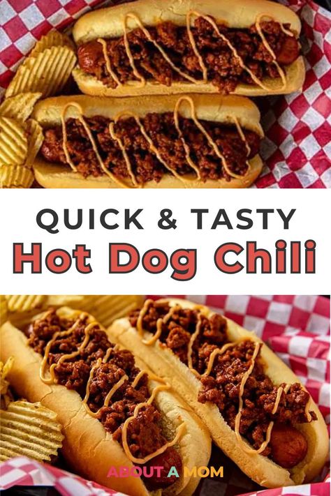 Quick and flavorful homemade hot dog chili recipe. Perfect topping for your favorite grilled hot dogs. Easy to make! Chili Corndogs, Hot Dog Chilli, Homemade Hot Dog Chili Recipe, Easy Hot Dog Chili Recipe, Easy Hot Dog Chili, Hot Dog Chili Recipe, Homemade Hot Dog Chili, Grilled Hot Dogs, Chili Dog Chili Recipe