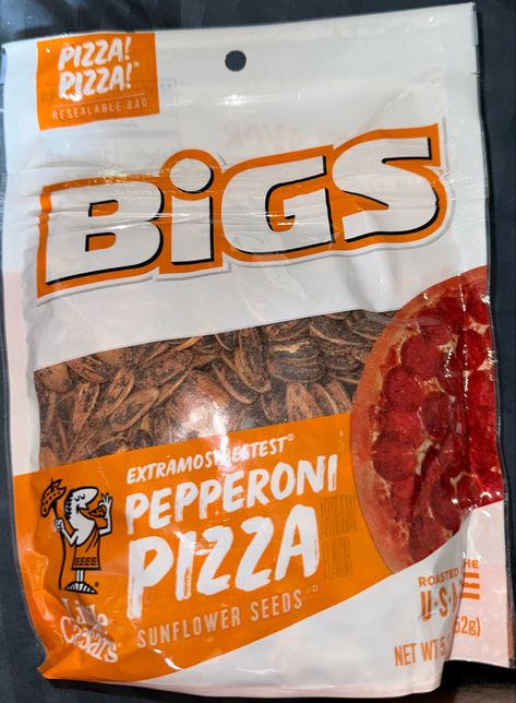 Bigs Sunflower Seeds, Little Caesars, Christmas Sack, Sunflower Seeds, Pepperoni Pizza, Food Items, Chip Bag, New Recipes, Bucket List