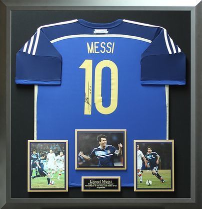 Messi Argentina Jersey, Boys Soccer Bedroom, Awards Display, Numeral 1, Jersey Frame, Argentina Jersey, World Cup Argentina, Soccer Bedroom, Soccer Room