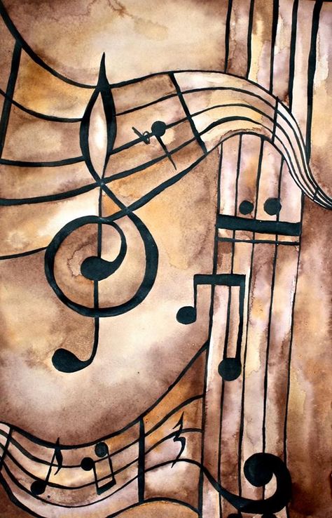 Music notes artwork. #music #artwok #musicart www.pinterest.com/TheHitman14/music-art-%2B/ Arte Jazz, Art Musical, Music Drawings, Music Painting, Music Pictures, Music Artwork, Musical Art, Music Images, Music Decor