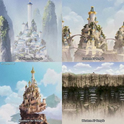 Avatar The Last Airbender Landscape Art, Northern Air Temple Avatar, Avatar The Last Airbender Locations, City Of Omashu Avatar, Atla Landscapes, Avatar The Last Airbender Air Temple, Minecraft Avatar The Last Airbender, Avatar Architecture, Avatar Air Temple