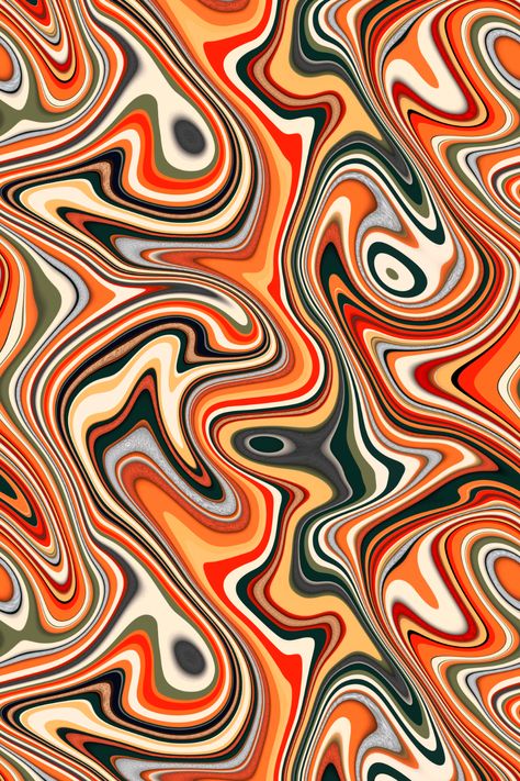 Stylish abstract marble pattern featuring intertwining waves and swirls in shades of orange and red. This abstract marble pattern is perfect for anyone who loves modern, visually stimulating designs. Wave Print Pattern, Abstract Wave Pattern, Marble Print Pattern, Ancient Greece Art, Tropical Prints Pattern, Abstract Print Pattern, Funky Patterns, Digital Border, Red Liquid