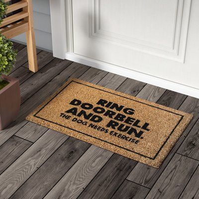 Ring Door Bell, Making Patterns, Bedroom Stuff, Dog Needs, Deck Boxes, Entryway Mats, Door Bell, Outdoor Door, Ring Doorbell