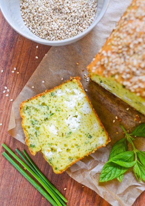 Herb Quick Bread, Cake Feta, Fresh Herb Recipes, Rustic Bakery, Quick Bread Recipe, Herb Bread, Herb Recipes, Salty Cake, Chocolate Zucchini