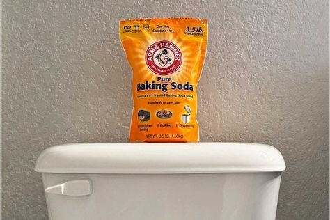 What Happens When You Put Baking Soda in a Toilet Tank? How To Clean Inside Toilet Tank, Diy Toilet Tank Cleaner Tablets, Fabuloso In Toilet Tank, Cleaning Toilet Tank, Calcium Remover, Baking Soda Cleaning Hacks, Baking Soda Hacks, Toilet Tank Cleaner, Handyman Hacks