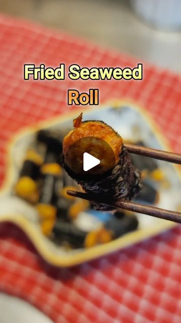 Mommy Maila on Instagram: "Fried Seaweed-Roll #ulamideas #pulutan #lutongbahay #seaweedlover #groundchicken #shrimp #pambaon #kidsloveit #easyrecipe #asianfoodlovers" Fried Seaweed, Seaweed Rolls, Chicken Rolls, Ground Chicken, Asian Recipes, Easy Meals, Rolls, Chicken, On Instagram