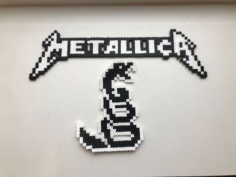 Post Malone Perler Beads, Korn Perler Beads, Band Pearler Beads, Nirvana Perler Beads, Slipknot Perler Beads, Rock Perler Beads, Grunge Perler Beads, Grunge Perler Bead Patterns, Perler Bead Patterns Emo