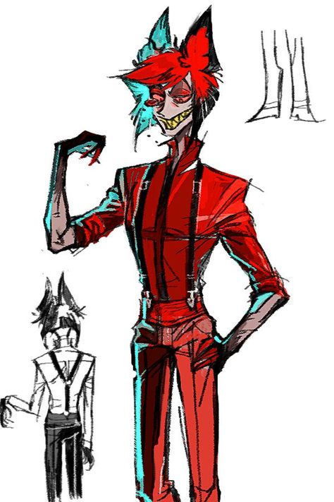 Hotel Trivago, H Hotel, Alastor Hazbin Hotel, Taking Selfies, Vivziepop Hazbin Hotel, Art Style Inspiration, Hotel Art, 영감을 주는 캐릭터, Hazbin Hotel