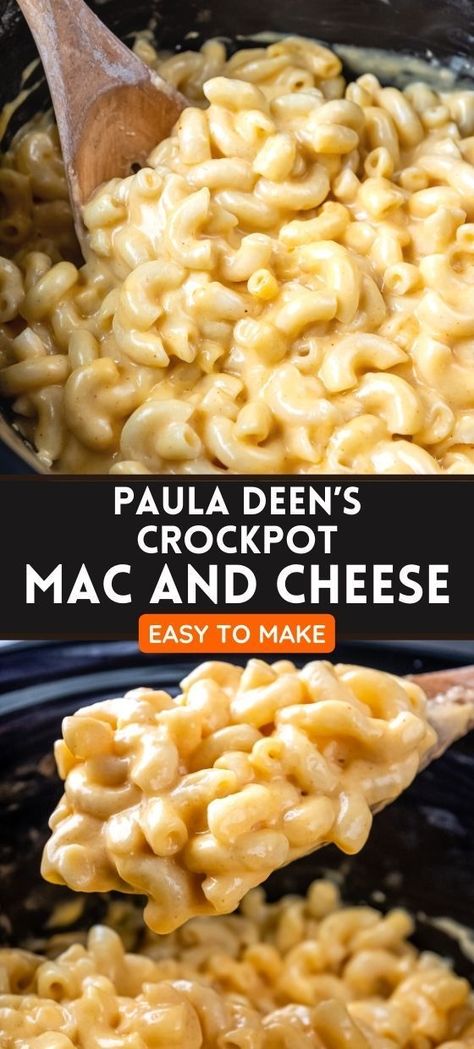 Oct 23, 2021 - This meal is every kid’s dream. Forget about store-bought ready-to-make mac and cheese, this is the real deal, and your kids will love it. Paula Deen Crockpot Mac and Cheese is easy to make, cheesy, and delicious. There’s something about slow-cooking food that makes it taste better than food cooked on the stovetop. The best...Read More Crock Pot Mac And Cheese Paula Deen, Paula Seen Crock Pot Macaroni, Mac And Cheese Crock Pot Recipes, Crockpot Mac Cheese Easy, Paula Deen Crock Pot Mac And Cheese, Paula Dean Crockpot Mac & Cheese, Paula Dean Macaroni And Cheese Crockpot, Paula Deans Crockpot Mac N Cheese, Panera Mac And Cheese Recipe Crockpot