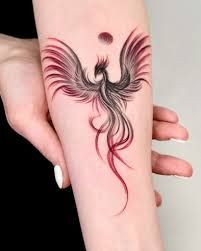 12+ Amazing PHOENIX TATTOO DESIGNS & Their MEANINGs - updated 2023 - alexie Phoenix Tattoo Feminine, Small Phoenix Tattoos, Phoenix Bird Tattoos, Phoenix Tattoo Design, Tattoo Henna, Tattoo Templates, Incredible Tattoos, Tatuaje A Color, Red Tattoos