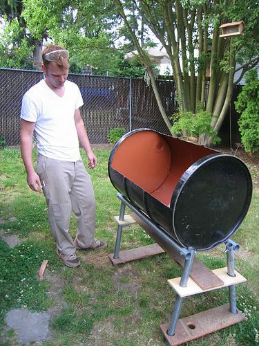 Thank you for making this Instructable one of the Best of 2009!  #7 in the Food Category... Lucky for me on my last day of work at The Bakery, the 55-gallon honey barrel I'd been waiting for was finally empty. Getting laid off wasn't going to stand in the way of my dream to make my own barbecue. Barrel Barbecue, Grill Diy, Barrel Grill, Barrel Bbq, Drum Smoker, Diy Grill, 55 Gallon Drum, Diy Bbq, Bbq Grill Design