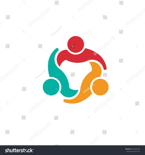 People Logo, Group Of People, 3 People, Flyer Template, Vector Icons, Template Design, Stock Vector, Royalty Free Stock Photos, Royalty Free