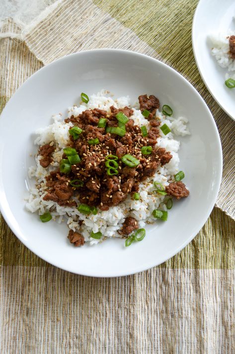 Turkey Bowl Recipe, Korean Ground Turkey, Korean Bowls, Turkey Bowls, Ground Turkey Enchiladas, Beef Bowl Recipe, Korean Bowl, Turkey Ground, Bowls Healthy