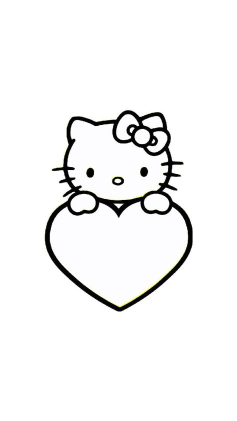 it's to represent how you love hello Kitty Hello Kitty Heart, Drawing Love, Kitty Drawing, Hello Kitty Drawing, Hello Kitty, Kitty, Drawings