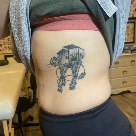 Atlas & Anchor Tattoo on Instagram: “Healed AT-AT by @vikastyletattoos ☄️ . . . #atlasandanchortattoo #pgh #pittsburgh #pghtattooshop #pittsburghtattooshop #traditionaltattoo…” R2d2 Tattoo, Disney Watercolor Tattoo, Watercolour Tattoo Men, Watercolor Tattoo Artists, Up Watercolor, Sketchy Tattoo, Worlds Best Tattoos, Star Wars Tattoo, Tattoo Magazines