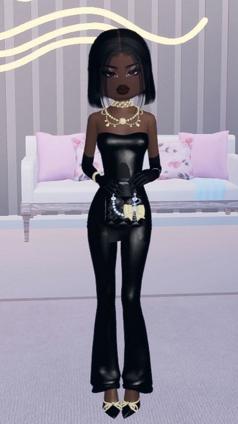 Dress to impress Glamour Outfit, Black Hair Roblox, Glamour Dress, Chic Dress, Chic Outfits, Dress To Impress, Black Hair, Dress Outfits, Dresses