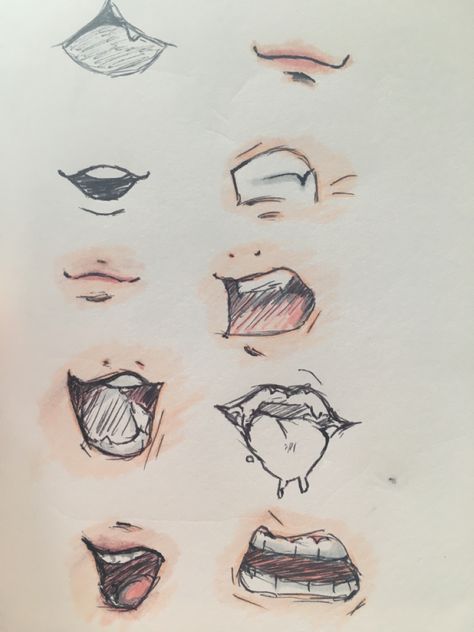 Art Sketches Mouth, Anime Mouth, Mouth Drawing, Indie Drawings, Easy Drawings Sketches, Concept Art Drawing, Dessin Adorable, Hand Art Drawing, 영감을 주는 캐릭터