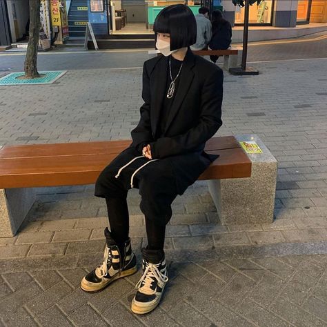 @matteblkk shared a photo on Instagram: “. Rick Owens | Repost . . . . . .…” • Jun 17, 2020 at 8:06pm UTC Rick Owens Dunks Outfit, Rick Owens Dunks, Boots Outfit, Rick Owens, Dr. Martens, Balenciaga, Mood Board, A Photo, How To Wear