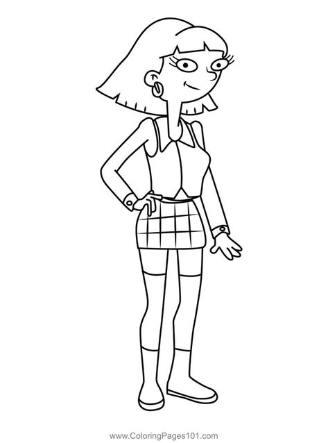 Olga Pataki Hey Arnold! Coloring Page Nickelodeon Coloring Pages, Coloring Pages Simple, All Types Of Flowers, How Draw, Hey Arnold, Classic Cartoon Characters, Coloring Page Ideas, Coloring Pages Printable, Classic Cartoons