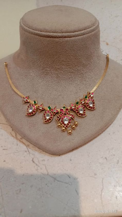 Naan Gold Necklace, Naan Patti Necklace Gold, Naan Patti Necklace, Baby Necklace Gold Indian, Addigai Necklace Gold, Fashion Jewelry Necklaces Gold, Fancy Jewelry Necklace, Pearl Jewelry Design, Beautiful Gold Necklaces