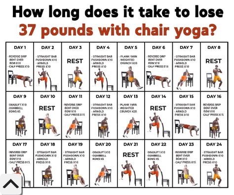 Free 28 Day Chair Workout Challenge, 28 Day Chair Workout, Chair Workout Exercises Videos, Chair Workout Exercises For Men, Chair Yoga Free Printable, 28 Day Chair Yoga Free, Chair Pilates Exercises, Chair Workouts At Home, Free Chair Yoga For Seniors