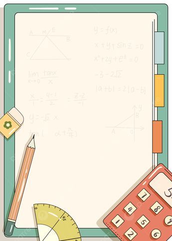 Maths Chart Border Ideas, Math Borders Design, General Mathematics Front Page Design, Physics Page Border, A4 Size Paper Border Design For Maths Project, Maths Project Design Border, Maths Related Border Design, Math Border Design Aesthetic, Border Designs For Projects Maths