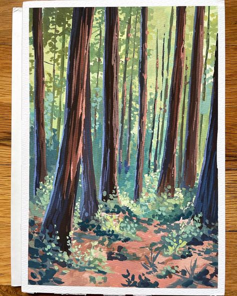 New England Landscape, England Landscape, Muir Woods, Original Art Prints, Idea Pins, Acrylic Art, New England, Original Art, England