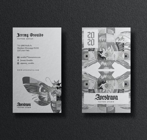 Tattoo Studio Branding Design, Tattoo Visiting Card Design, Tattoo Business Cards Ideas, Business Card Tattoo, Dark Star Tattoo, Tattoo Business Cards, Nicole Tattoo, Tattoo Artist Business Cards, Artist Business Cards Design