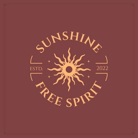 Sun Design Graphics, Sun Logo Ideas, Sunshine Logo Design, Sun Logo Design Ideas, Sun And Moon Logo, Sun Logos, Sun Graphic Design, Sun Branding, Apollo Logo