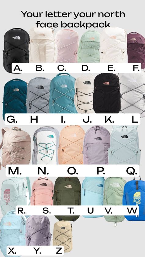 Your letter your north face backpack Northface Backpacks, North Face Backpacks, The North Face Backpack, Cute Backpacks For School, Christmas Dreaming, First Day Of School Outfit, Backpacks For School, Backpacking Packing, Cute Backpacks