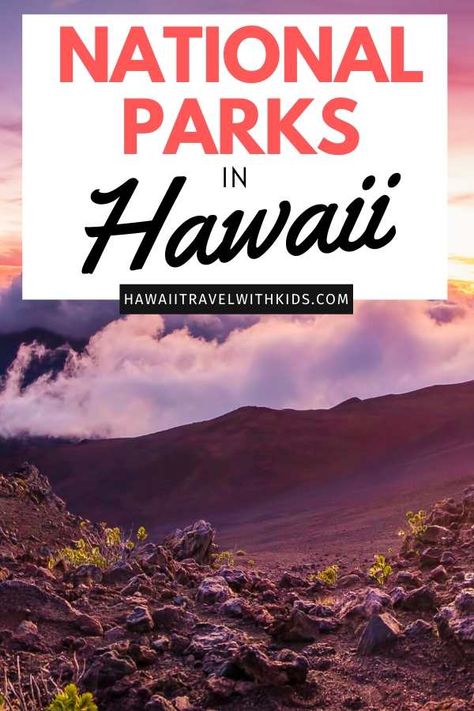 National Parks in Hawaii - Hawaii Travel with Kids Best Hawaiian Island For Kids, Hawaii Language, Hiking In Hawaii, Hawaii Family Vacation Big Island, Places In Hawaii, Hawaii On A Budget, Hawaii Volcanoes National Park Pictures, Hawaii Tips, Hawaii Bucket List