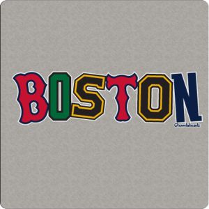 This is cute, but probably would have made more sense for T to be a Patriots T and the N to be Bruins or something. You're My Home, Red Sox Nation, Boston Art, England Sports, Clever Logo, Red Sox Baseball, Boston Strong, Slogan Design, Boston Sports