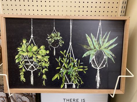 Plant Chalk Art, Chalkboard Wall Art, Blackboard Art, Chalk Wall, Chalkboard Wall, Hanging Plant, Chalkboard Art, Chalk Art, Hanging Plants