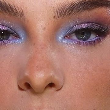 Purple Bridal Makeup, Purple Blue Makeup, Purple Hair Makeup, Blue Purple Eyeshadow, Purple Makeup Ideas, Purple Eye Look, Purple Makeup Looks, Makeup Purple, Concert Makeup